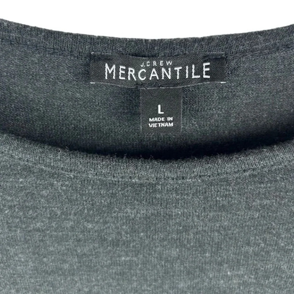 J.Crew Women's Gray Polka Dot Hem Long Sleeve Blouse Size L Casual Fall … - Picture 2 of 9